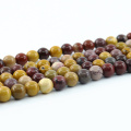 L-0105 Factory Hot Sale Smooth Round Mooakite Natural Gemstone Beads for Jewelry making